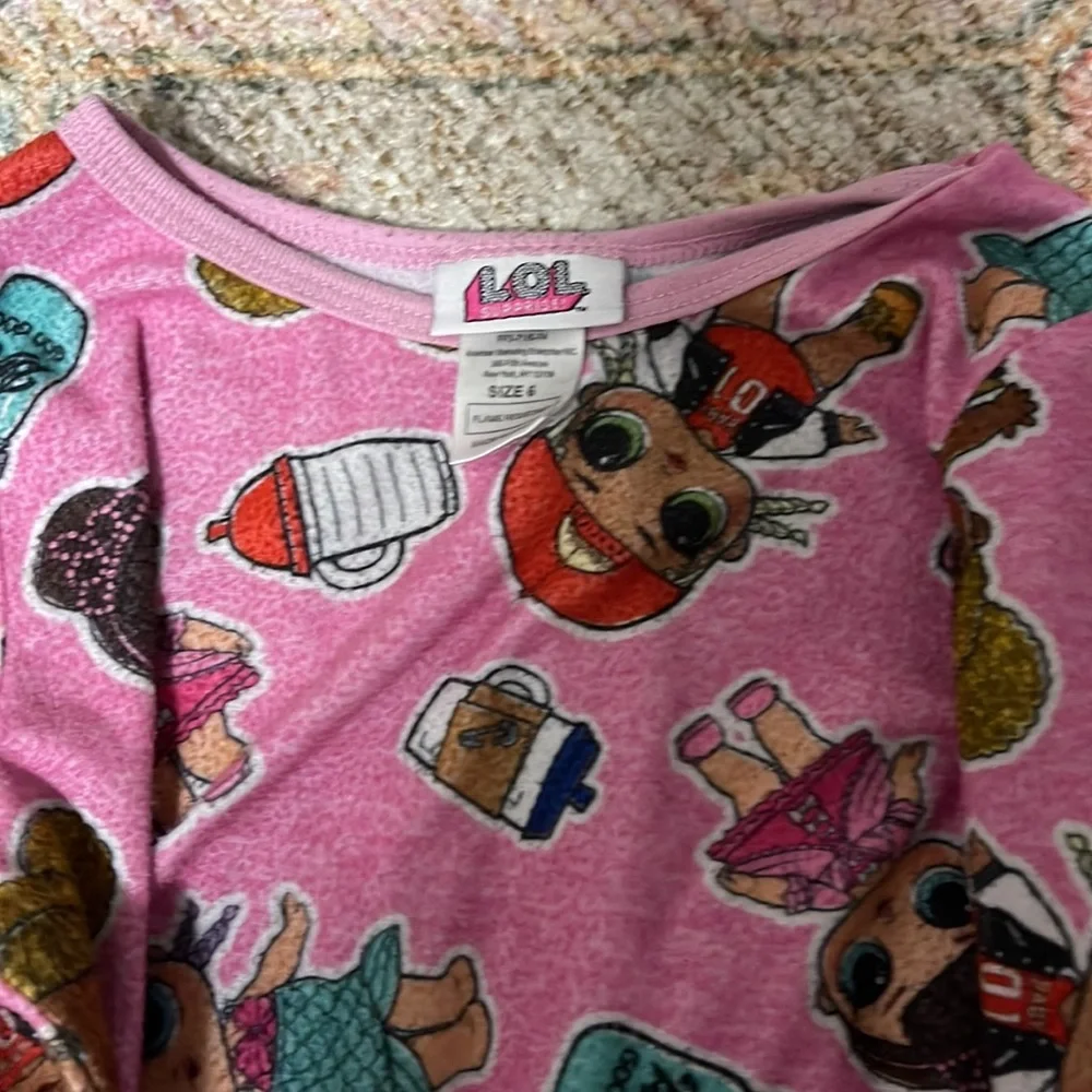 Girls LOL‎ Pajamas or Base Layer - Size 6 / Small
